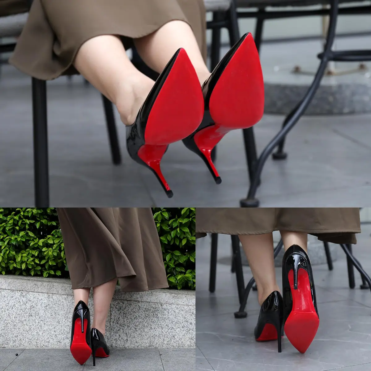 Ashoesert Red Bottom Shoe Sole Protector 15.2cm x 11.4cm (6"x4.5") | Non-Slip Traction for Christian Louboutin Heels - view 4
