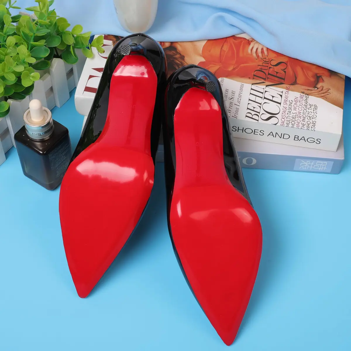 Ashoesert Red Bottom Shoe Sole Protector 15.2cm x 11.4cm (6"x4.5") | Non-Slip Traction for Christian Louboutin Heels - view 2