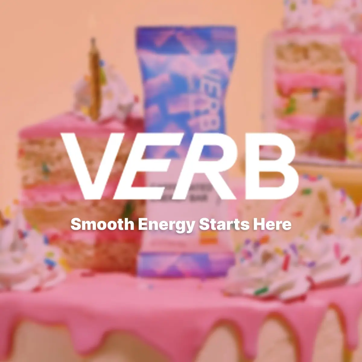 Verb Caffeinated Energy Bars Birthday Cake 26g | Vegan, Gluten-Free, Low Sugar, 16 Pack - view 8