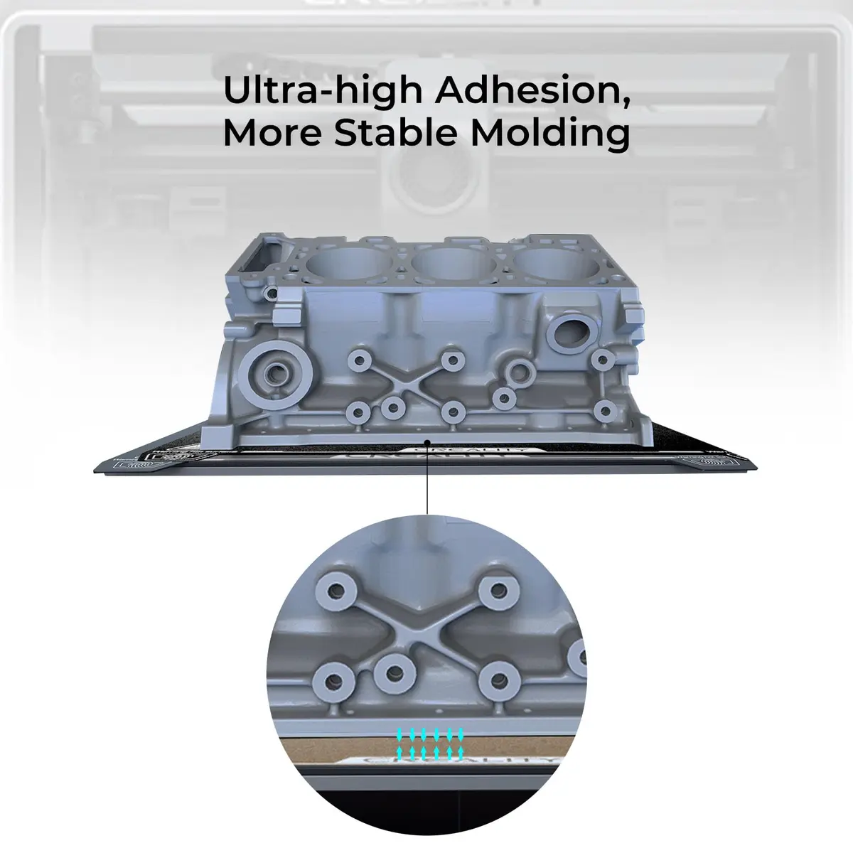 Creality K1 Max Build Plate Kit 315x310mm | Frosted PEI Surface, Magnetic Sticker for K1 Max & Ender 3 Series - view 4
