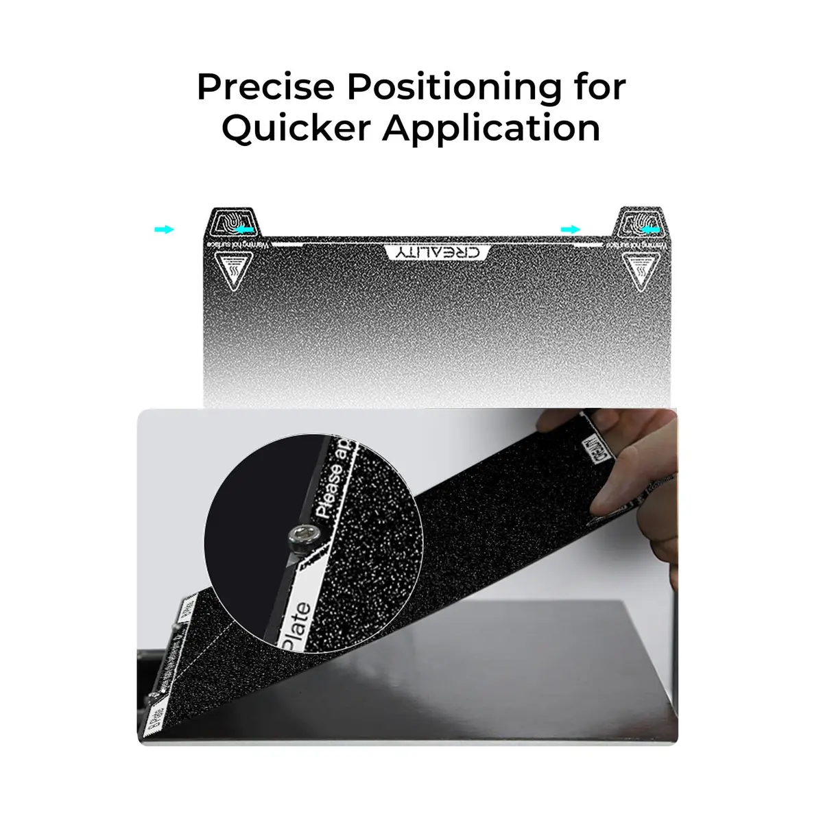 Creality K1 Max Build Plate Kit 315x310mm | Frosted PEI Surface, Magnetic Sticker for K1 Max & Ender 3 Series - view 6