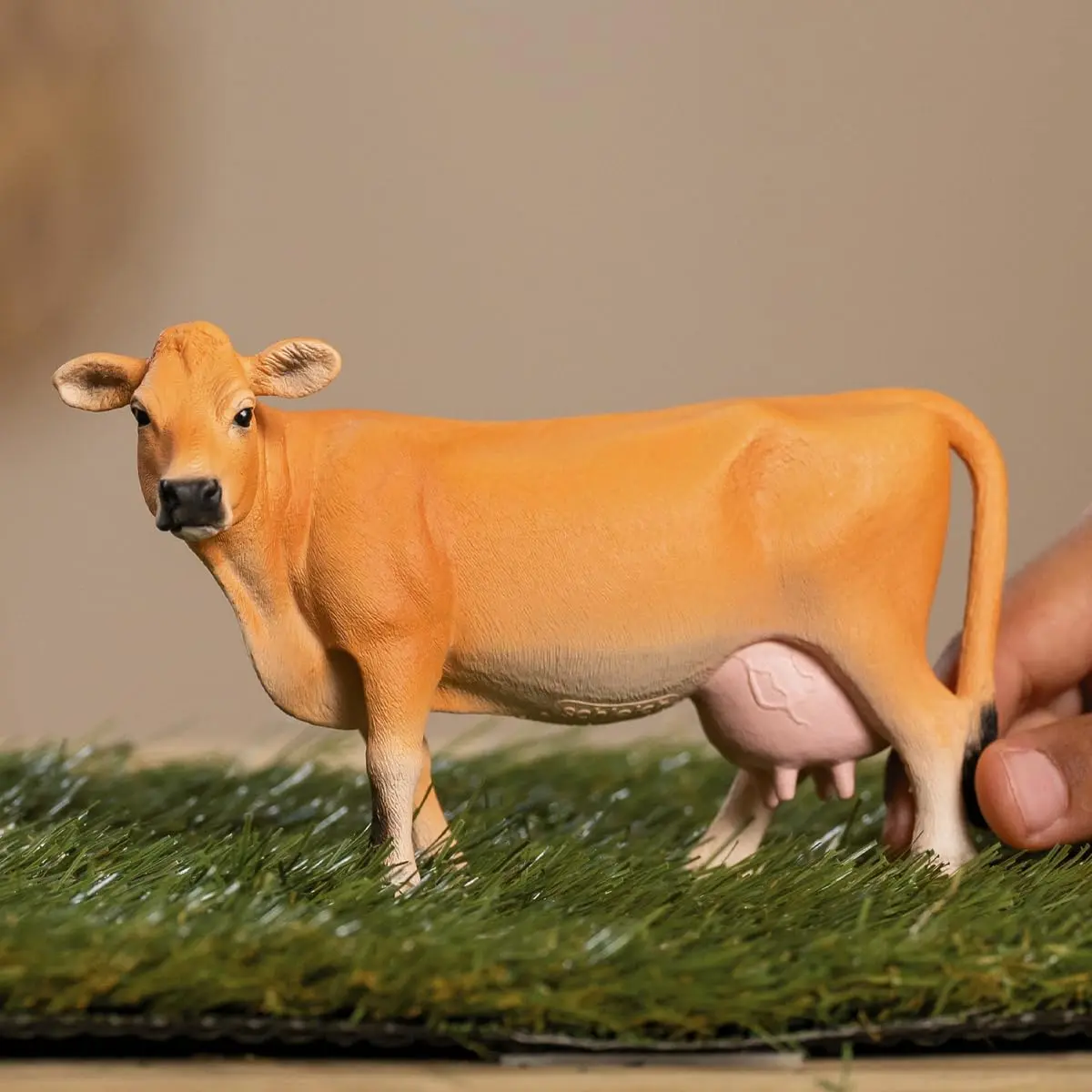 Schleich Jersey Cow Toy Figurine for Kids 3+ | Realistic Farm Animal Play - view 2