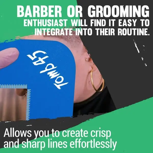 Tomb 45 Color Enhancement Klutch Card for Beard and Line Up | Reusable Plastic Template for Barber Quality Definition - view 3