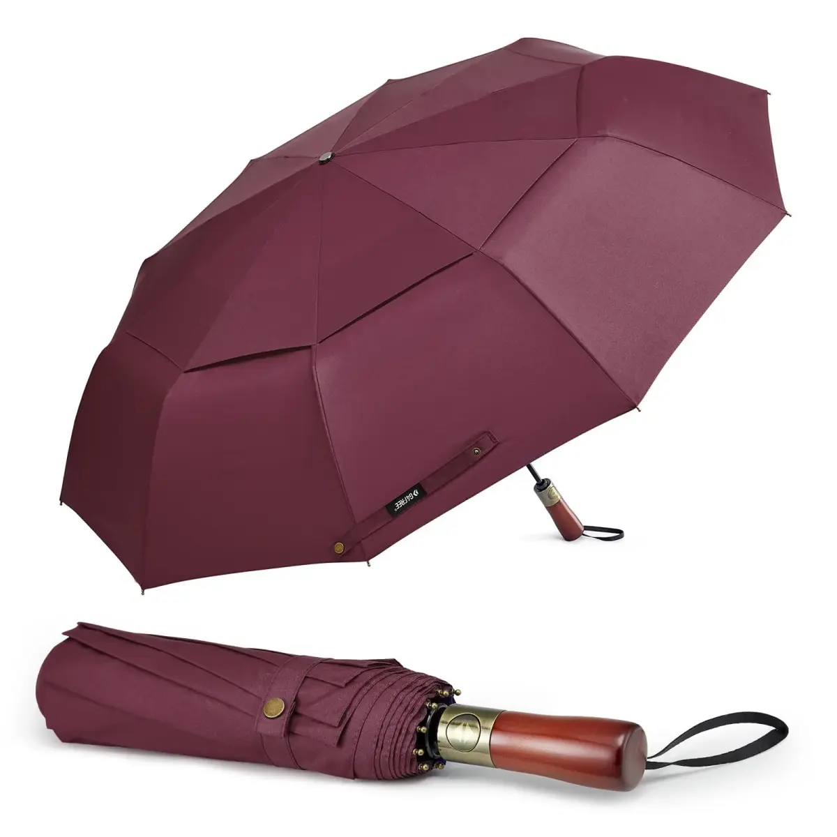 G4Free 54 Inch Large Windproof Golf Umbrella with Double Canopy & Auto Open Close | 124cm (48.8 Inch) Canopy - main product image