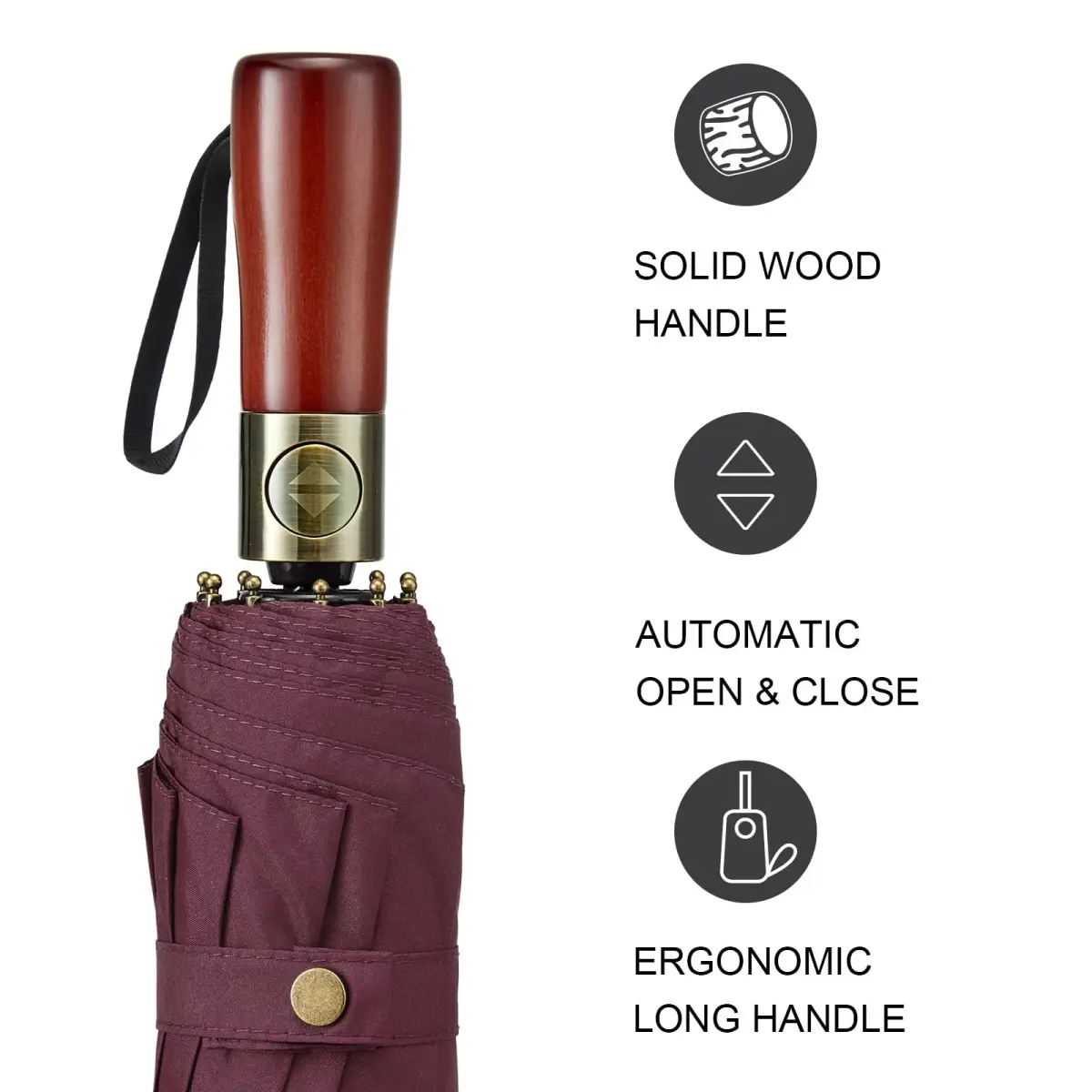 G4Free 54 Inch Large Windproof Golf Umbrella with Double Canopy & Auto Open Close | 124cm (48.8 Inch) Canopy - view 3