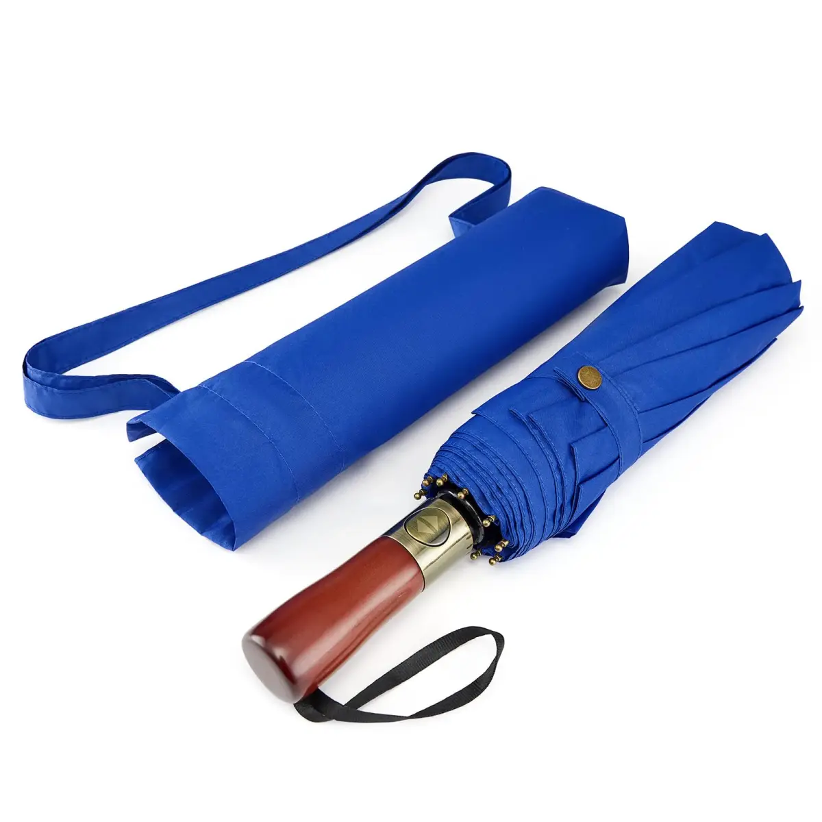 G4Free 54 Inch Large Golf Umbrella Compact for Rain & Sun | Windproof Double Canopy, Automatic Open Close, Wood Handle - view 9