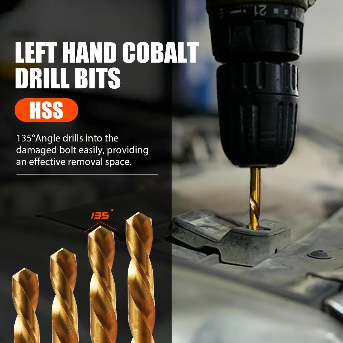 coobeast 26Pcs Bolt Extractor Kit,Left Hand Drill Bit,Easy Out Screw Bolt Extractor | Heavy Duty, Durable & Versatile - view 5