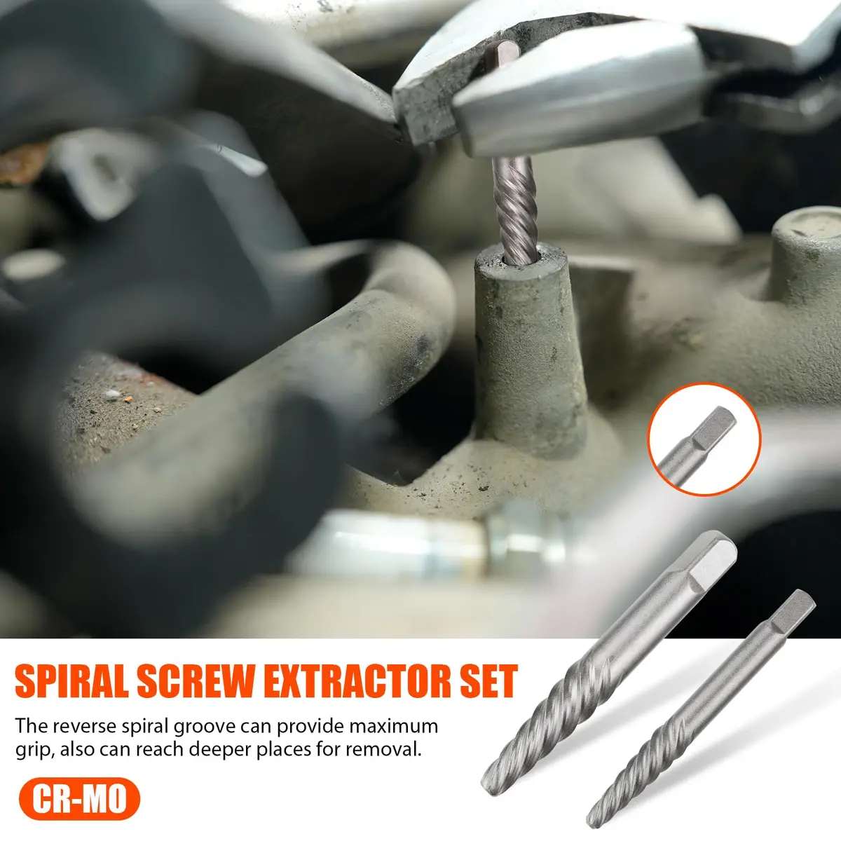 coobeast 26Pcs Bolt Extractor Kit,Left Hand Drill Bit,Easy Out Screw Bolt Extractor | Heavy Duty, Durable & Versatile - view 6