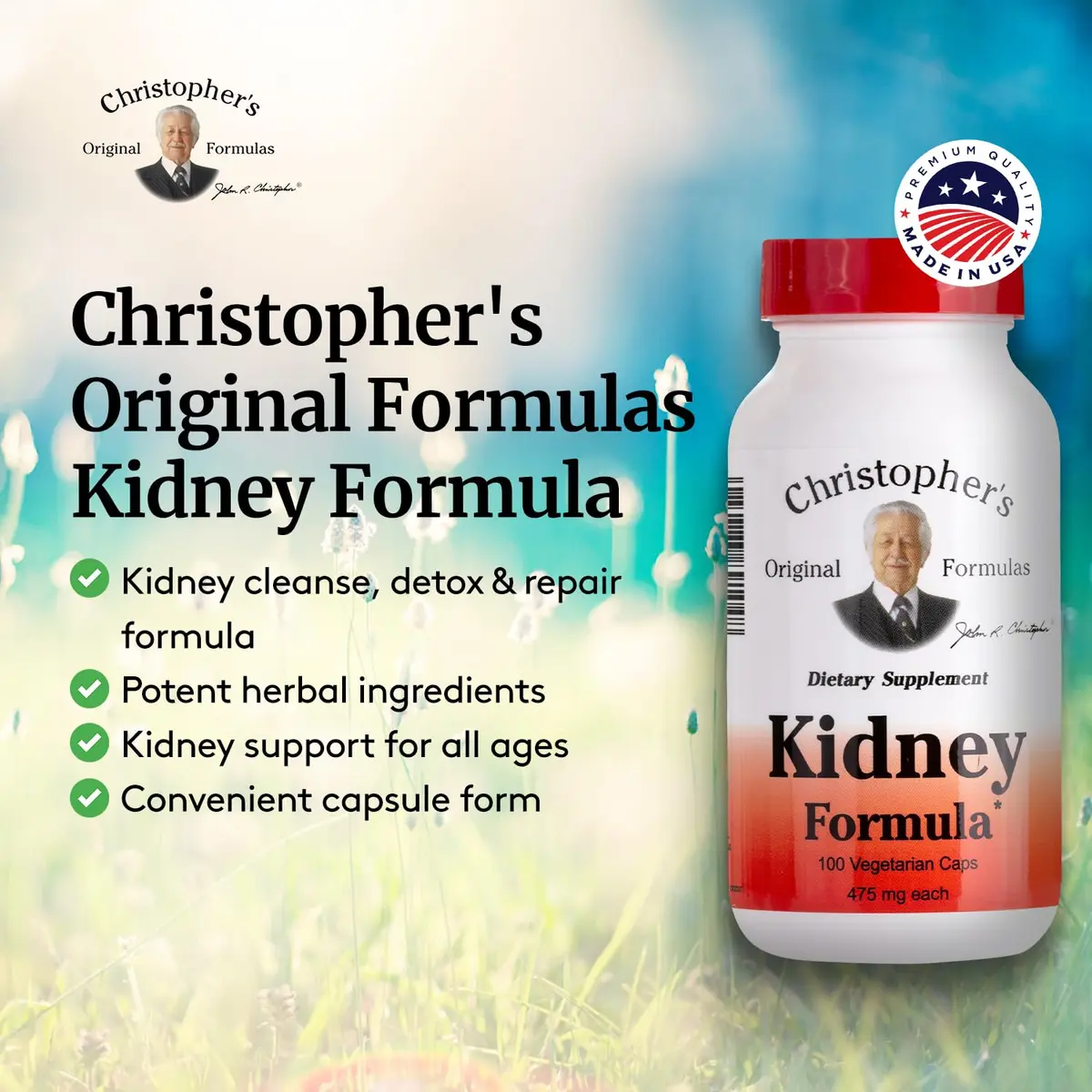 Christopher's Original Formulas Kidney Formula - Herbal Support Capsules Pack of 2 | Detox & Repair - view 4