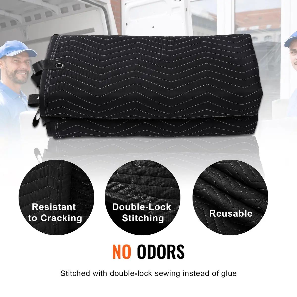 VEVOR Sound Dampening Blanket 244 x 203 cm (96" x 80") | Acoustic Noise Blocking for Studio & Moving - view 4
