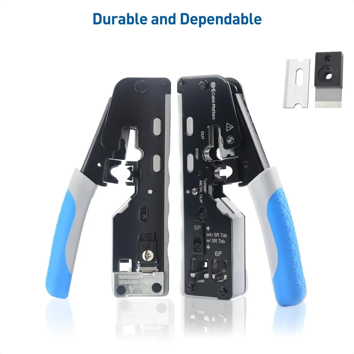 Cable Matters All-In-One Modular Ethernet Crimping Tool Cat 8 | Creates Professional Network Cables - view 7