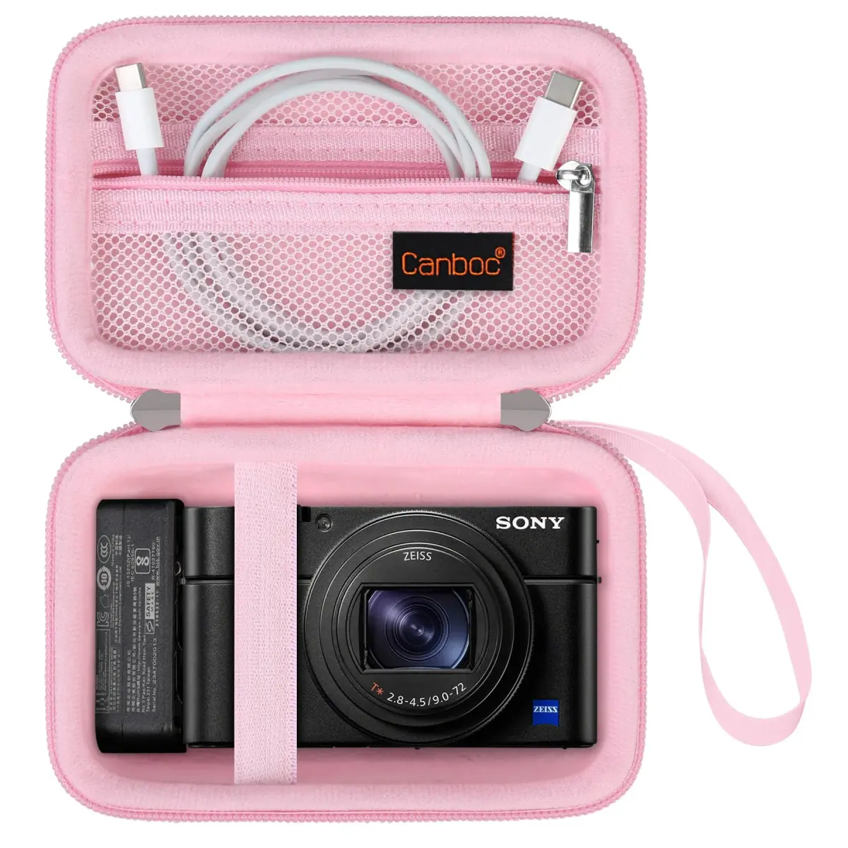 Canboc Pink Carrying Case for Sony RX100 VII/VI/V Camera | Compact & Portable - main product image