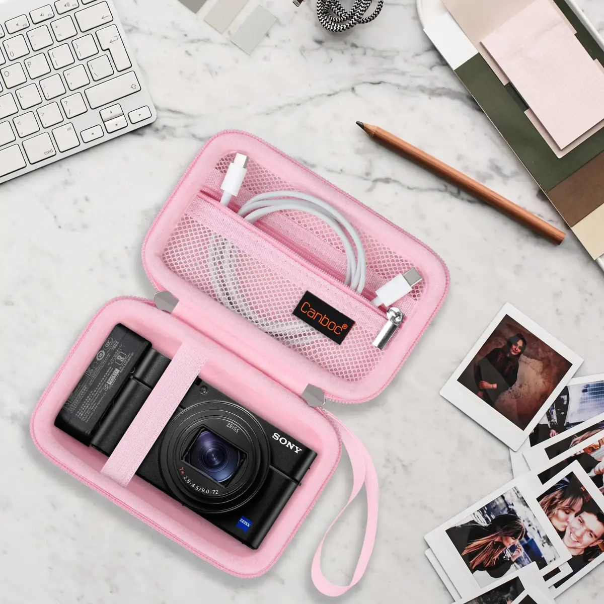 Canboc Pink Carrying Case for Sony RX100 VII/VI/V Camera | Compact & Portable - view 8