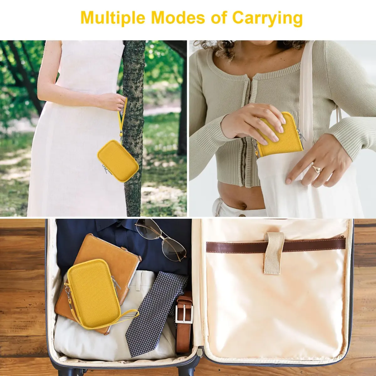 Canboc Yellow Carrying Case for Sony RX100 VII/VI/V Camera | Compact & Portable - view 3