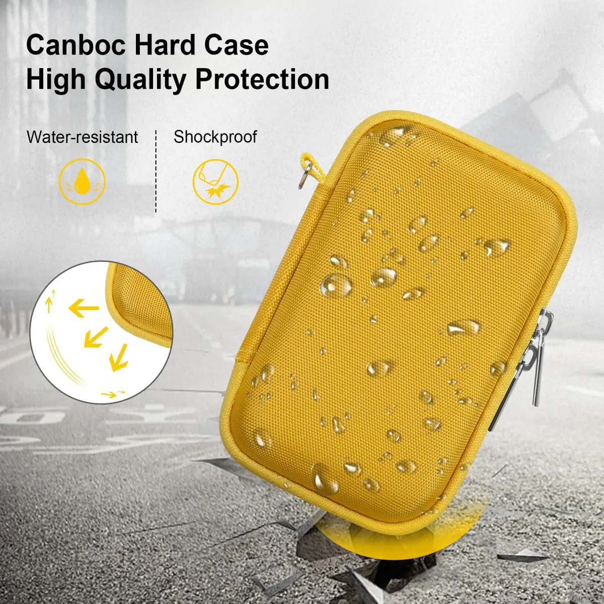 Canboc Yellow Carrying Case for Sony RX100 VII/VI/V Camera | Compact & Portable - view 4