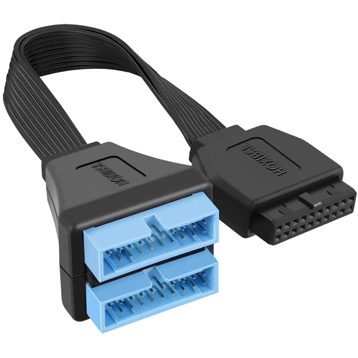 HOXIBSL USB 3.0 Header splitter Extension Cable 5.8 inch | Supports 5Gbps Data Transfer - main product image