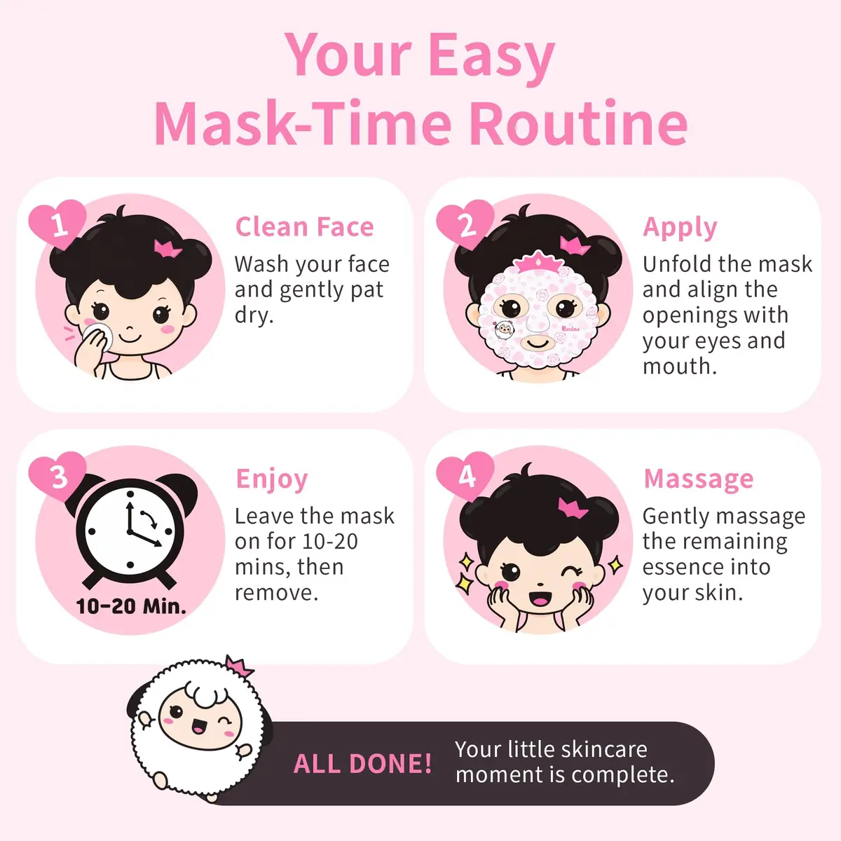 Puttisu Real Fruit Facial Sheet Masks for Kids, Strawberry, 7 Count | Moisturize & Hydrate Skin - view 7