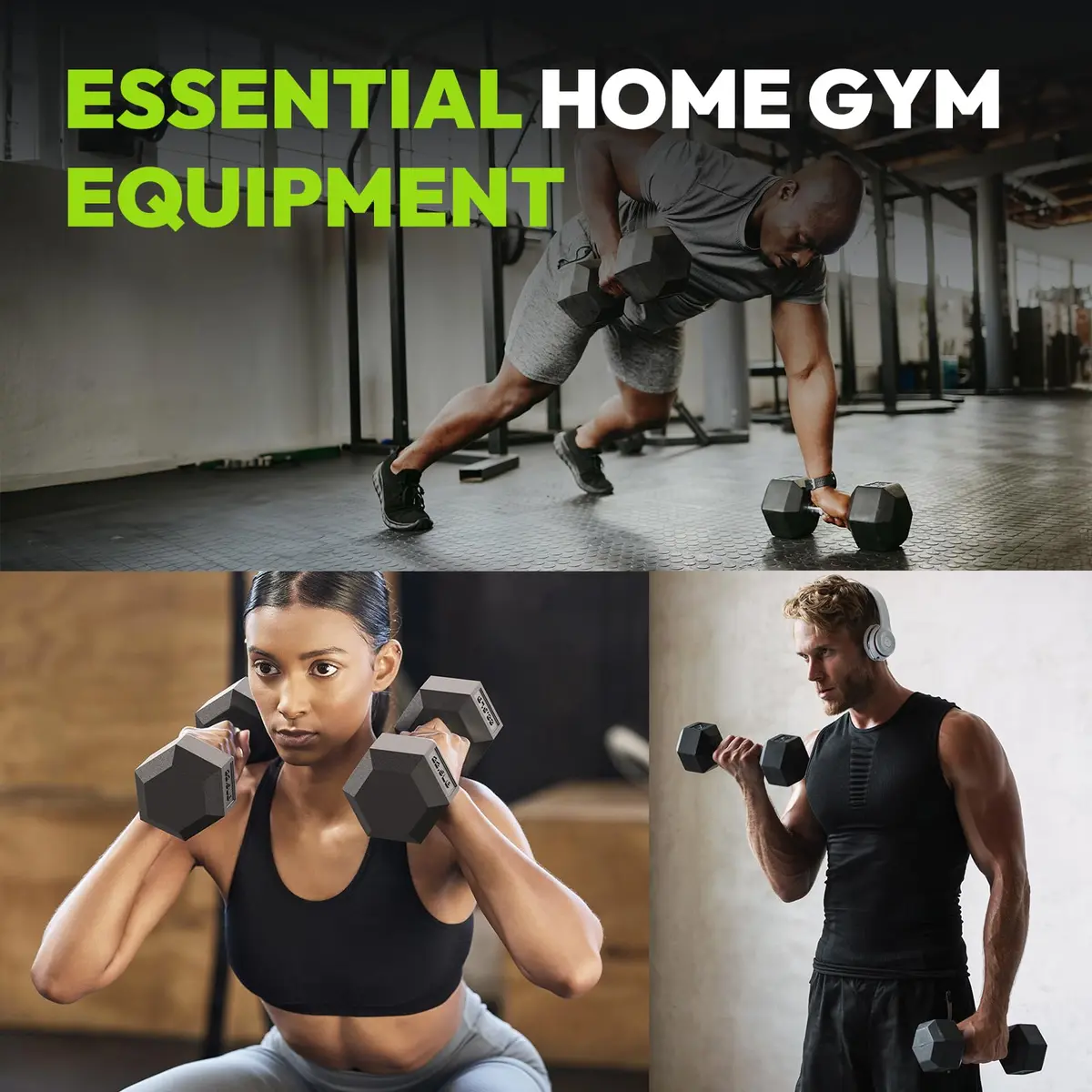 HANDBODE Hex Dumbbell Set of 2, Rubber Encased, 5 lb | Versatile Strength Equipment for Home & Gym - view 6