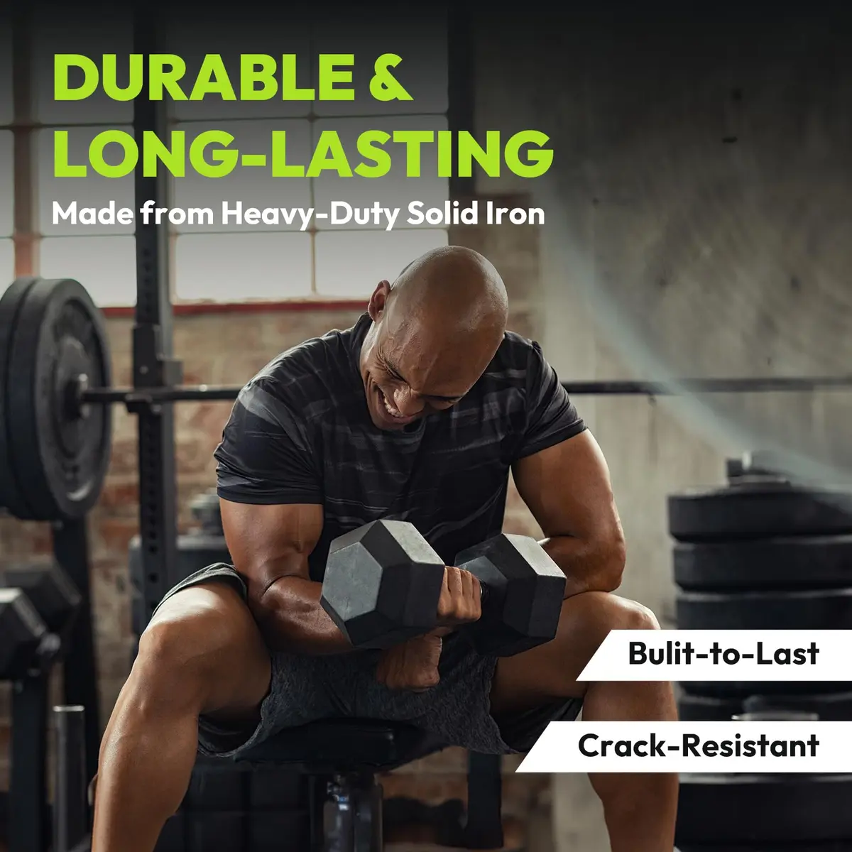 HANDBODE Hex Dumbbell Set of 2, Rubber Encased, 5 lb | Versatile Strength Equipment for Home & Gym - view 8