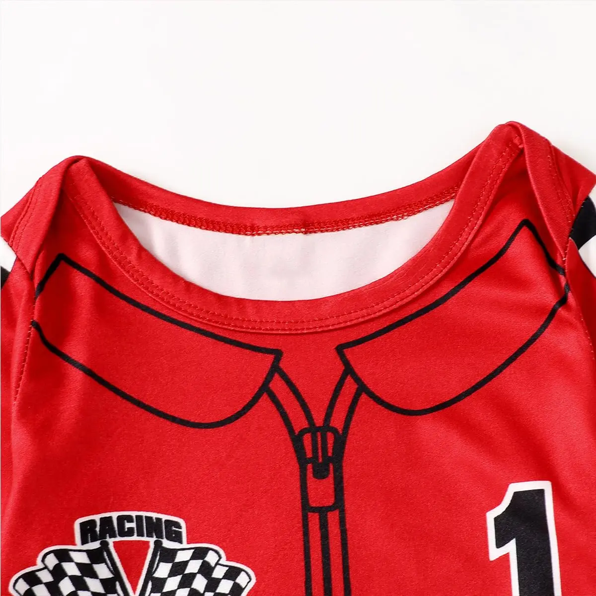 Happidoo Baby Boy Race Car Romper 18-24 Months | First Birthday Outfit with Checkered Pattern - view 5