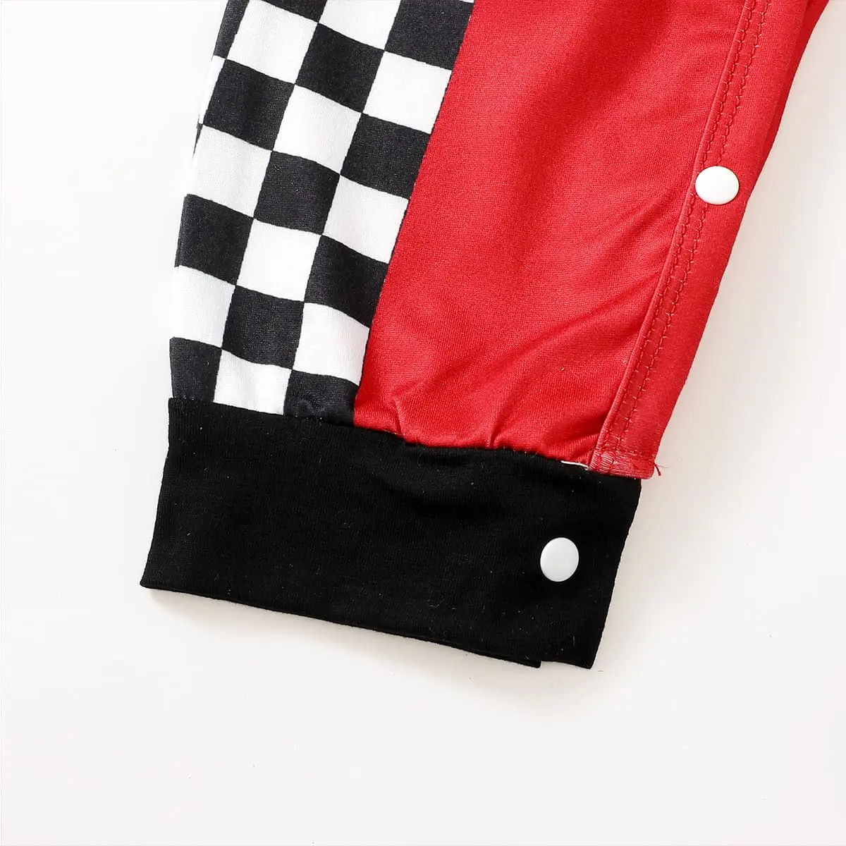 Happidoo Baby Boy Race Car Romper 18-24 Months | First Birthday Outfit with Checkered Pattern - view 7