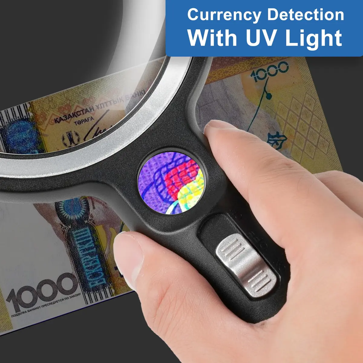 GABORISH Magnifying Glass with 30 LED Lights, 10X 20X 45X Handheld Illuminated Magnifier | Visual Impairment Aid - view 6