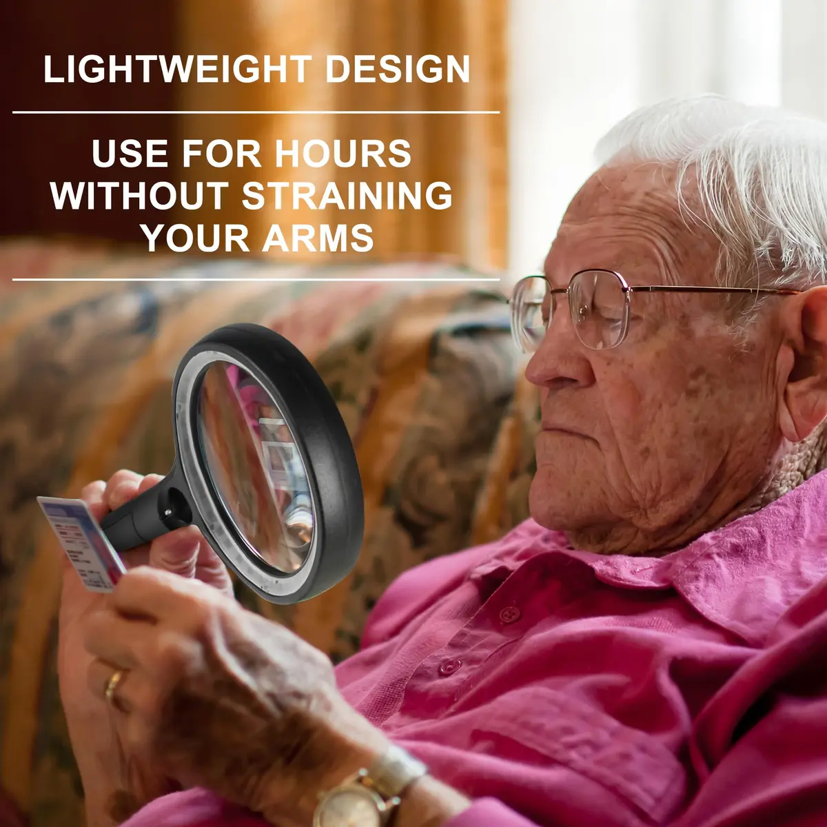 GABORISH Magnifying Glass with 30 LED Lights, 10X 20X 45X Handheld Illuminated Magnifier | Visual Impairment Aid - view 2