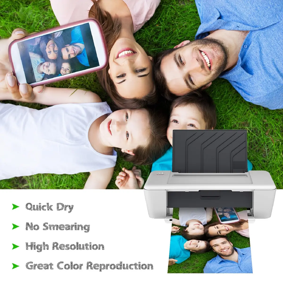 KOALA PAPER Resin Coated 8x10 In Satin Photo Printer Paper 72lb | 50 Sheets, Water-Resistant, True-Color Reproduction - view 3