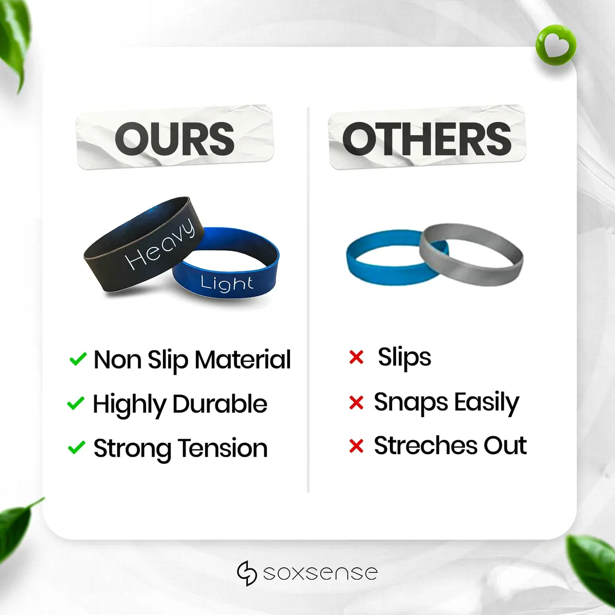ss soxsense Toe Stretcher Bands 2-Piece Set | Foot Exercise Resistance Bands for Toe Alignment - view 4