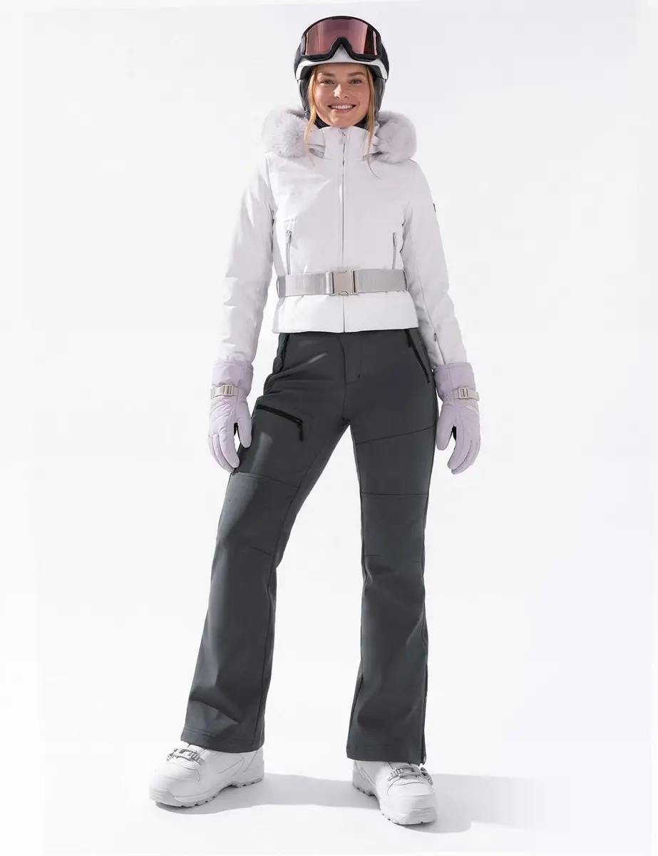 Cycorld Womens Snow Pants: Warm Fleece Lined Ski Pants Softshell | Flared Fit, Windproof & Water-Resistant - view 2