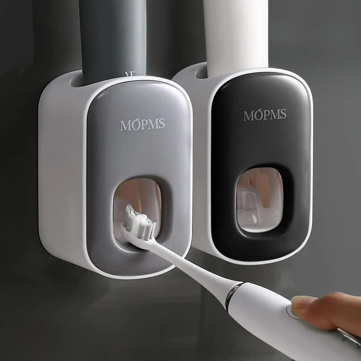 MOPMS Automatic Toothpaste Dispenser 2-Pack | Hygienic Vacuum-Action Squeezer for Kids & Adults - main product image