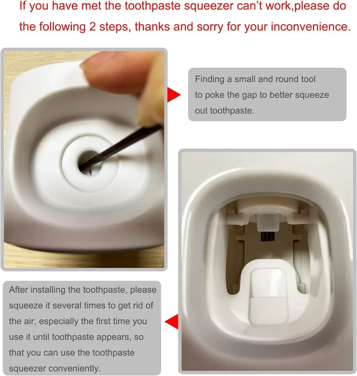MOPMS Automatic Toothpaste Dispenser 2-Pack | Hands-Free Wall Mount for Kids & Adults - view 3