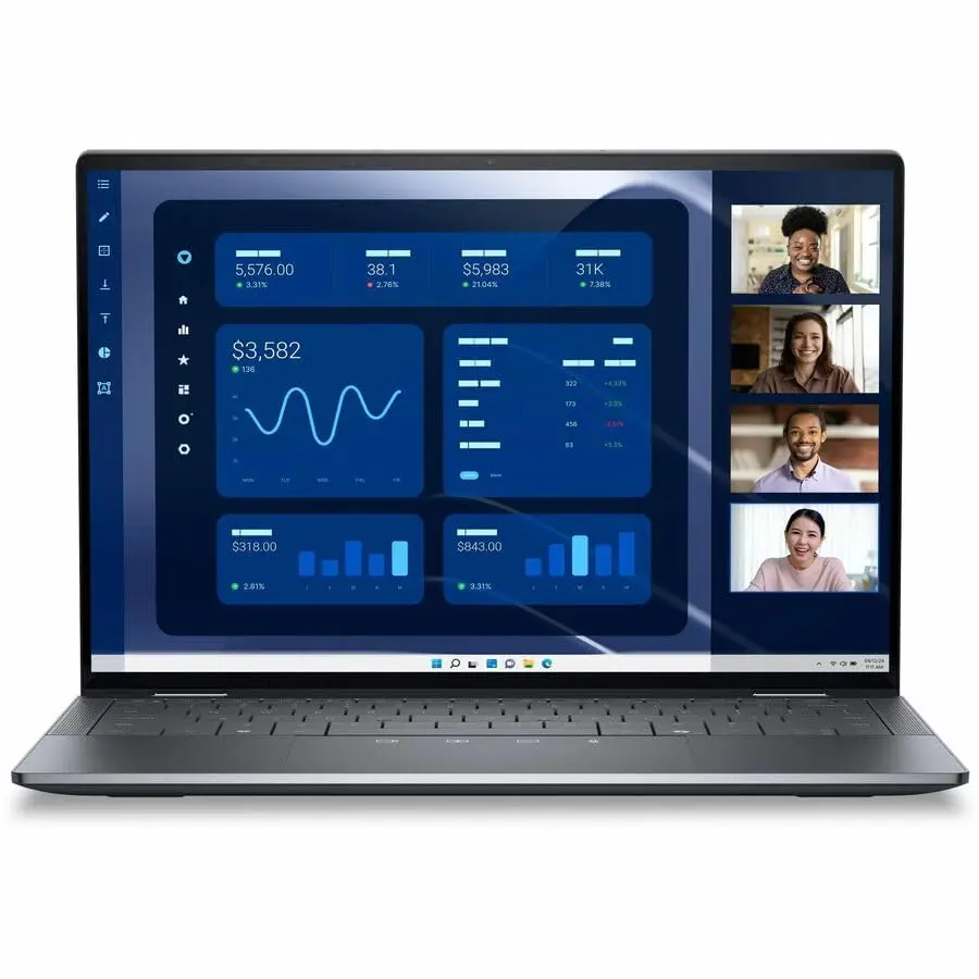 Dell Latitude 9450 14" Touchscreen Convertible Notebook - QHD+ - Intel Core Ultra 7 165U - 16 GB RAM - 512 GB SSD - Magnetite - view 12