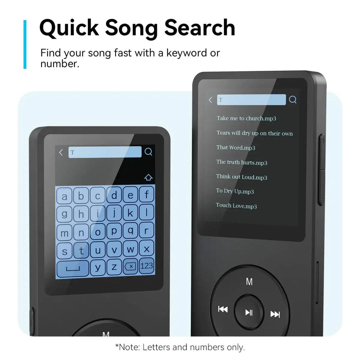 AGPTEK A02 MP3 Player 32GB (1.8 inch Screen) | Bluetooth 5.3 Music Player with Speaker, FM Radio, Voice Recorder - view 7