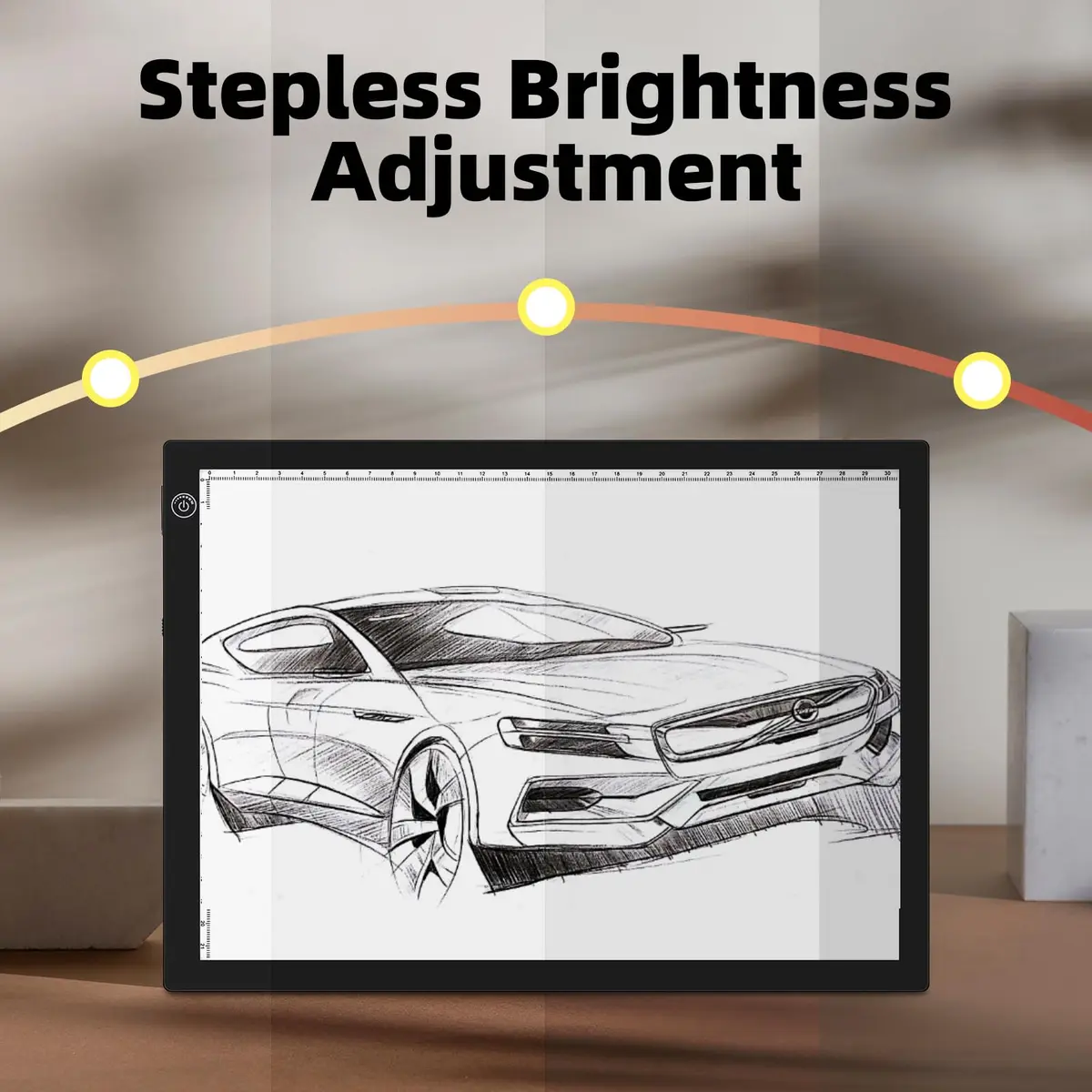 ME456 Rechargeable Drawing Board 15" (38cm) Light Pad | Adjustable Brightness LED Tracing Light Box - view 4
