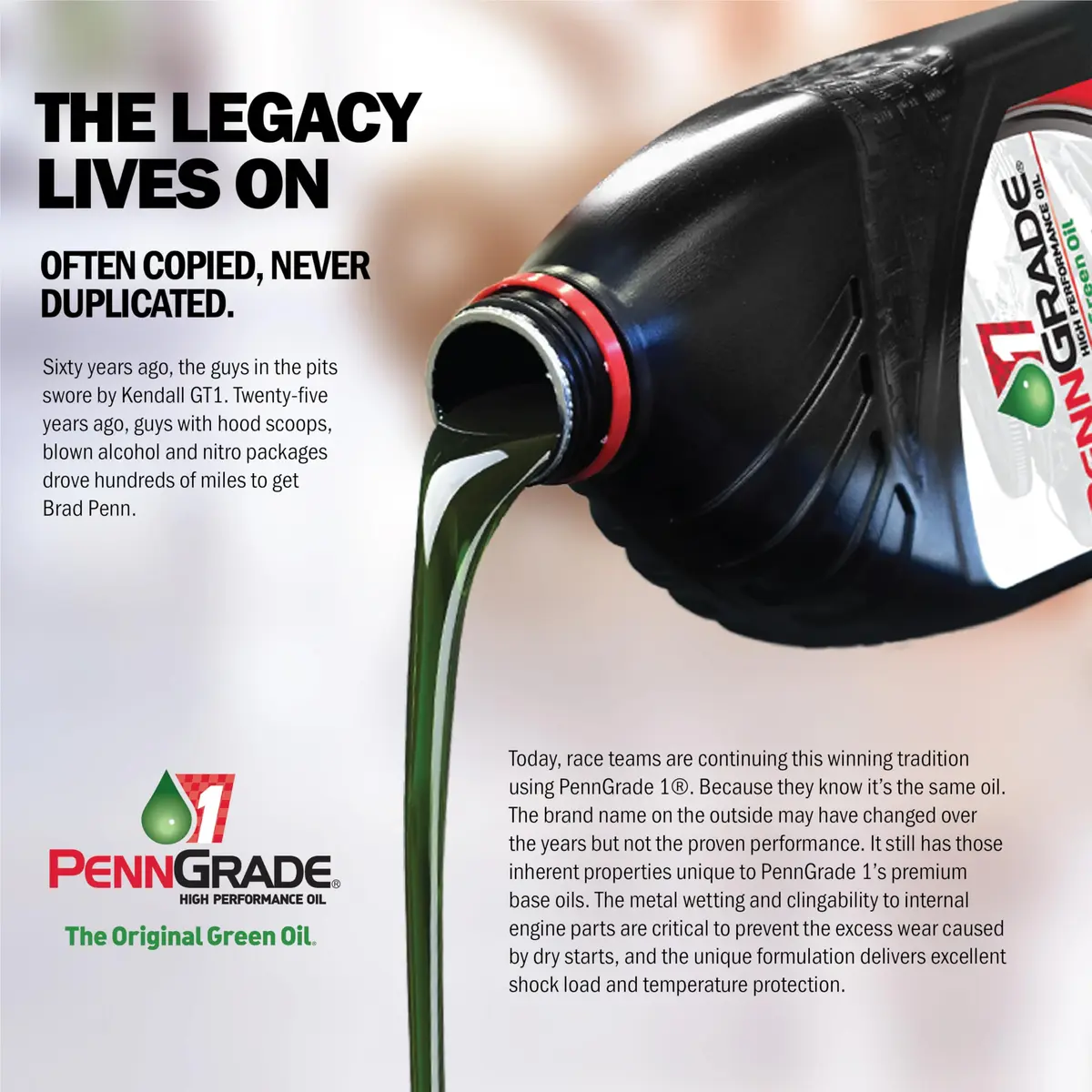 PENN GRADE 1 Synthetic Blend High Performance Oil SAE 20W-50 | 6 Pack, 1 Quart Bottles - view 5