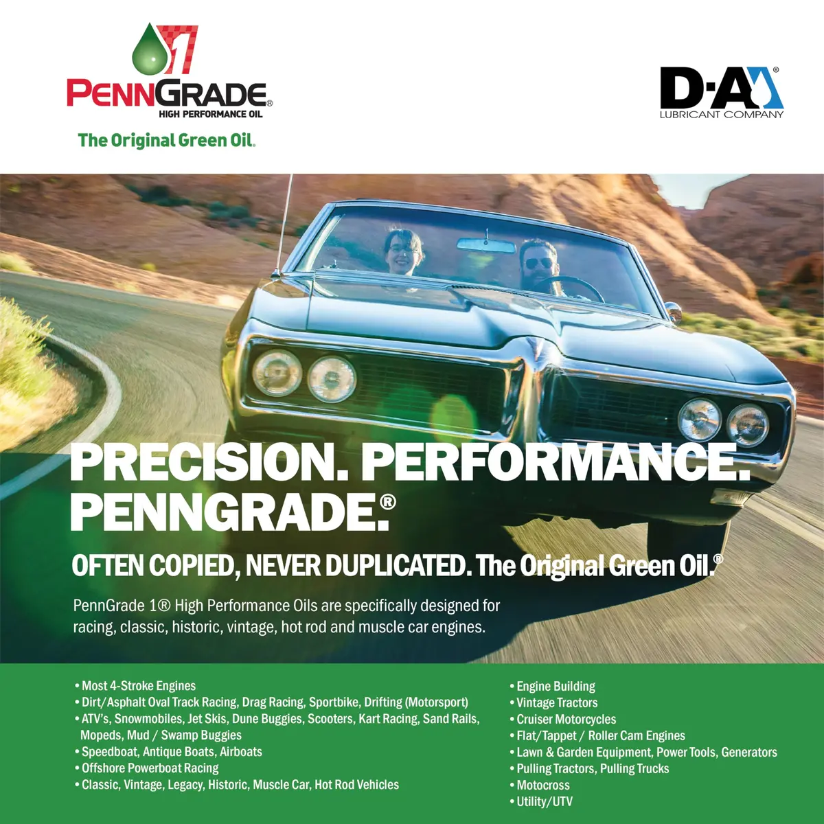 PENN GRADE 1 Synthetic Blend High Performance Oil SAE 20W-50 | 6 Pack, 1 Quart Bottles - view 3