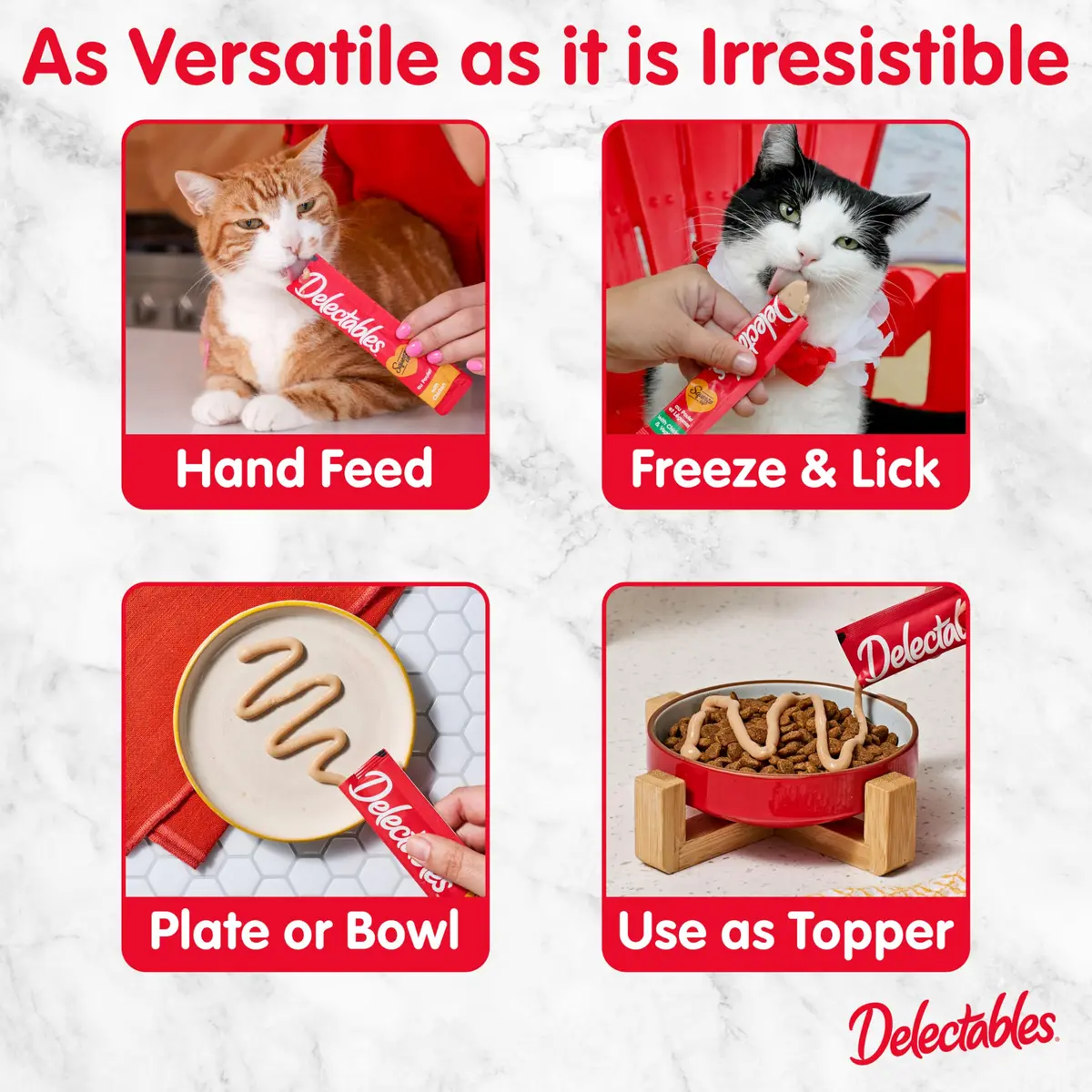 Delectables Squeeze Up Cat Treats 20 Pack | Grain-Free, Hydrating & Suitable for All Ages - view 5