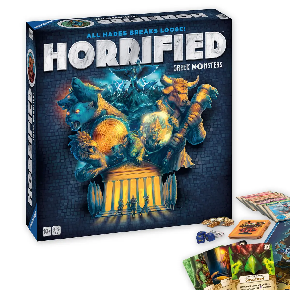 Ravensburger Horrified Greek Monsters Board Game | Cooperative Strategy for 1-5 Players (70-120 chars) - main product image