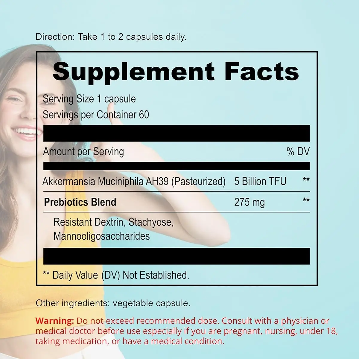 UpNourish Probiotics for GLP-1 Support, 60 Capsules | Supports Gut & Immunity - view 5