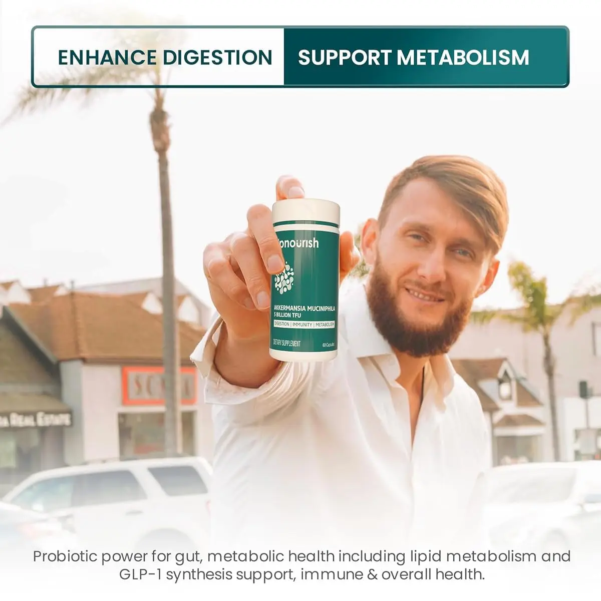 UpNourish Probiotics for GLP-1 Support, 60 Capsules | Supports Gut & Immunity - view 7