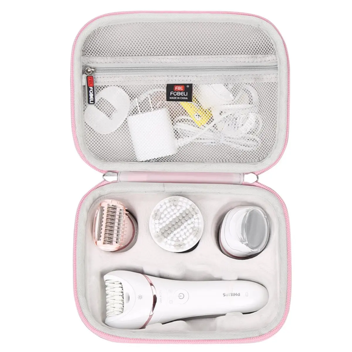 FBLFOBELI Hard Storage Case for Philips Epilator BRE740/14, EVA Protective Travel Bag (Black, 19.8cm x 16.3cm x 9.8cm) - view 2