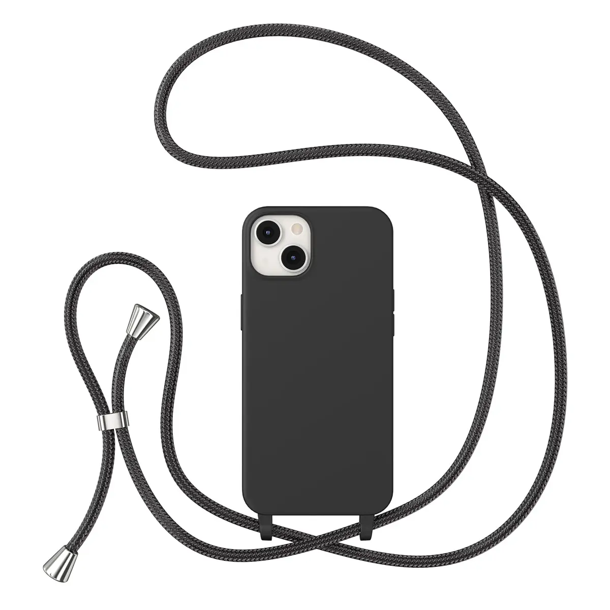 ZTOFERA Crossbody Case for iPhone 14 Plus/15 Plus 6.7" | Shockproof TPU Bumper & Adjustable Lanyard - main product image