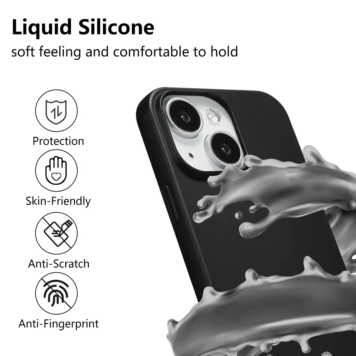 ZTOFERA Crossbody Case for iPhone 14 Plus/15 Plus 6.7" | Shockproof TPU Bumper & Adjustable Lanyard - view 2