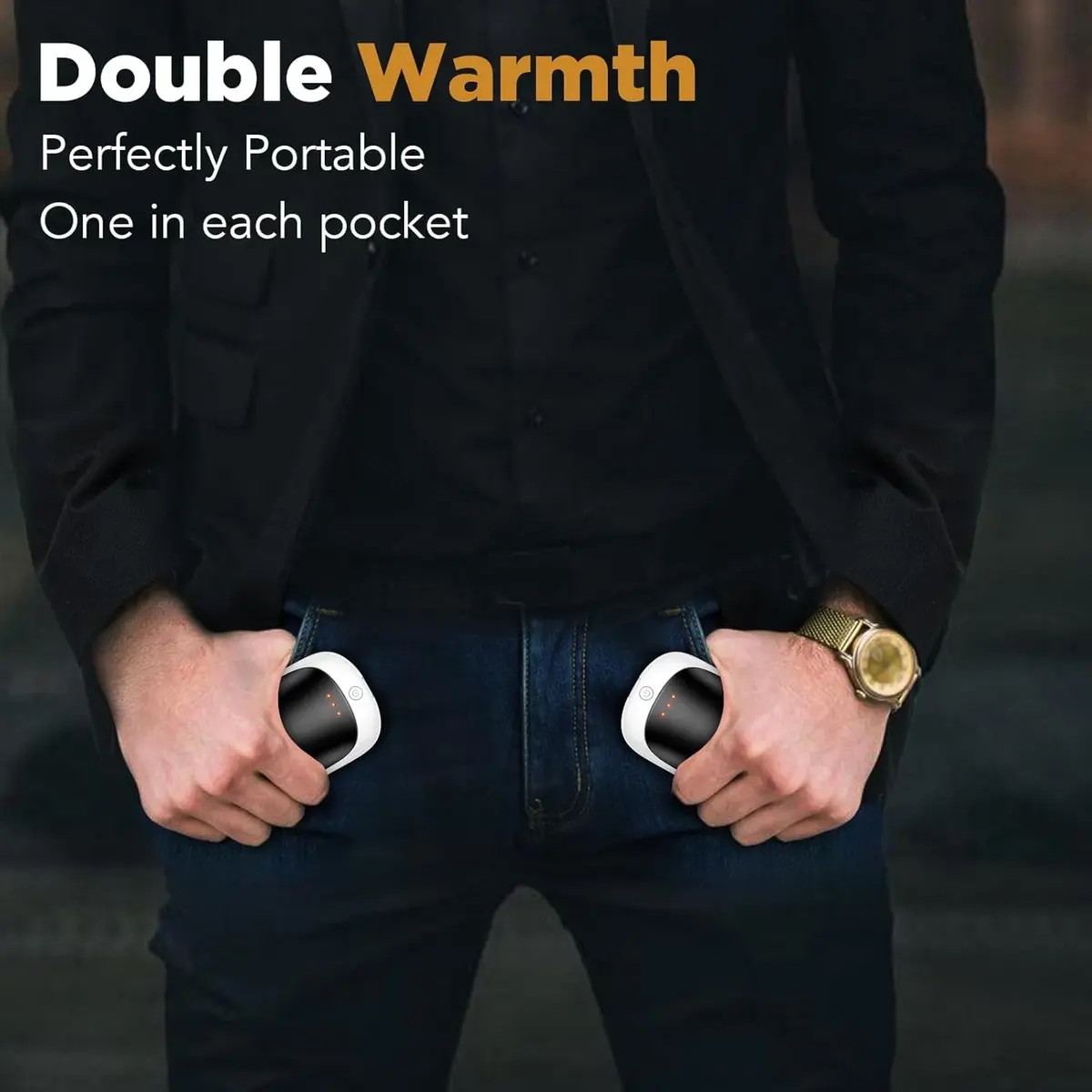 Lerat Rechargeable Hand Warmers 2 Pack | Portable Electric Pocket Heaters for Men Women Kids - view 5