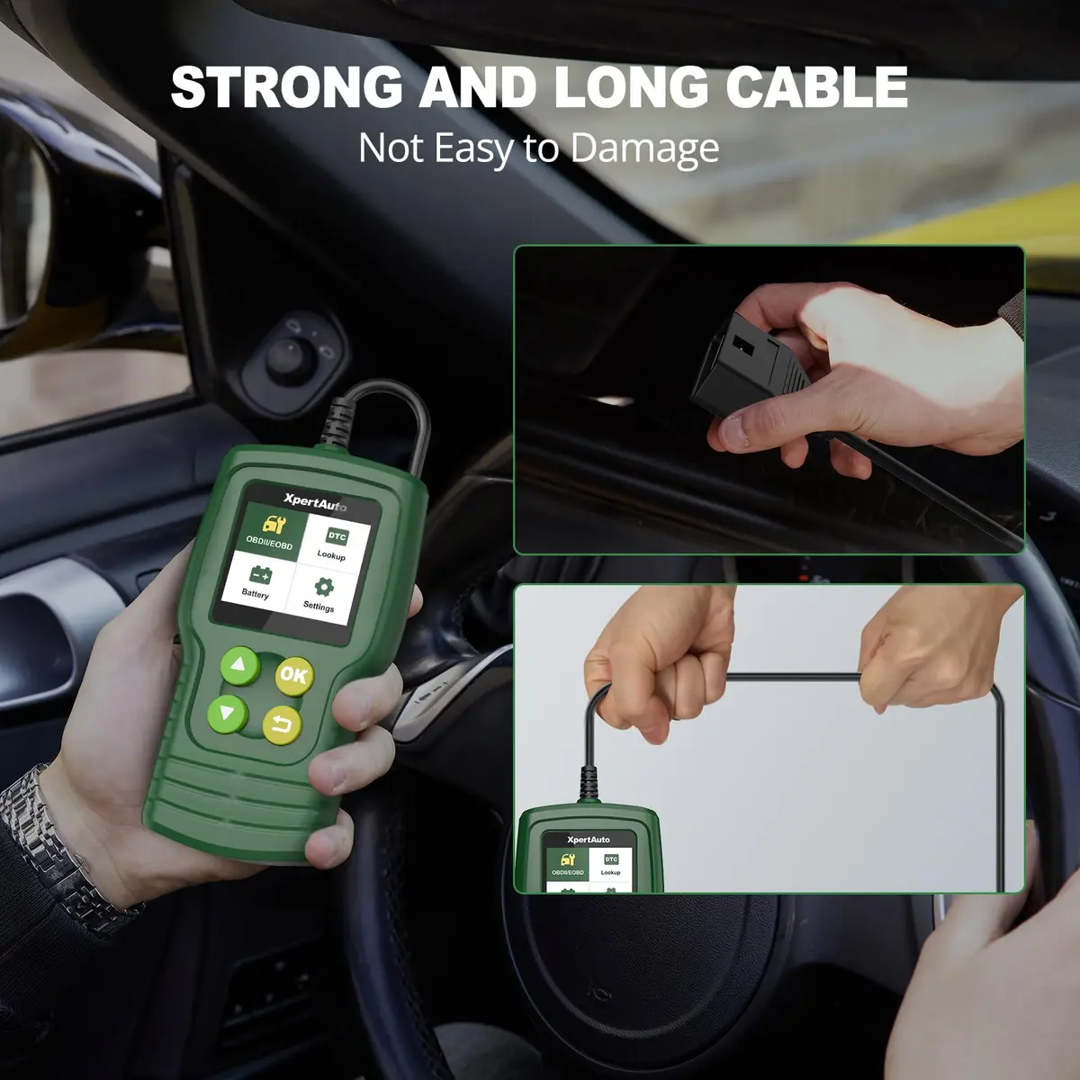 XpertAuto C302 OBD2 Scanner Code Reader for Car Check Engine | Universal for All 1996+ Vehicles - view 5