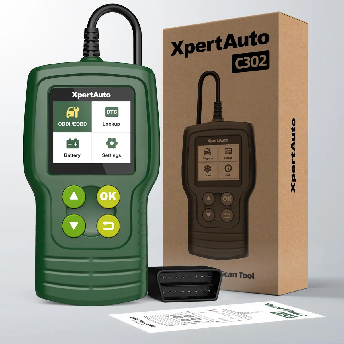 XpertAuto C302 OBD2 Scanner Code Reader for Car Check Engine | Universal for All 1996+ Vehicles - view 7