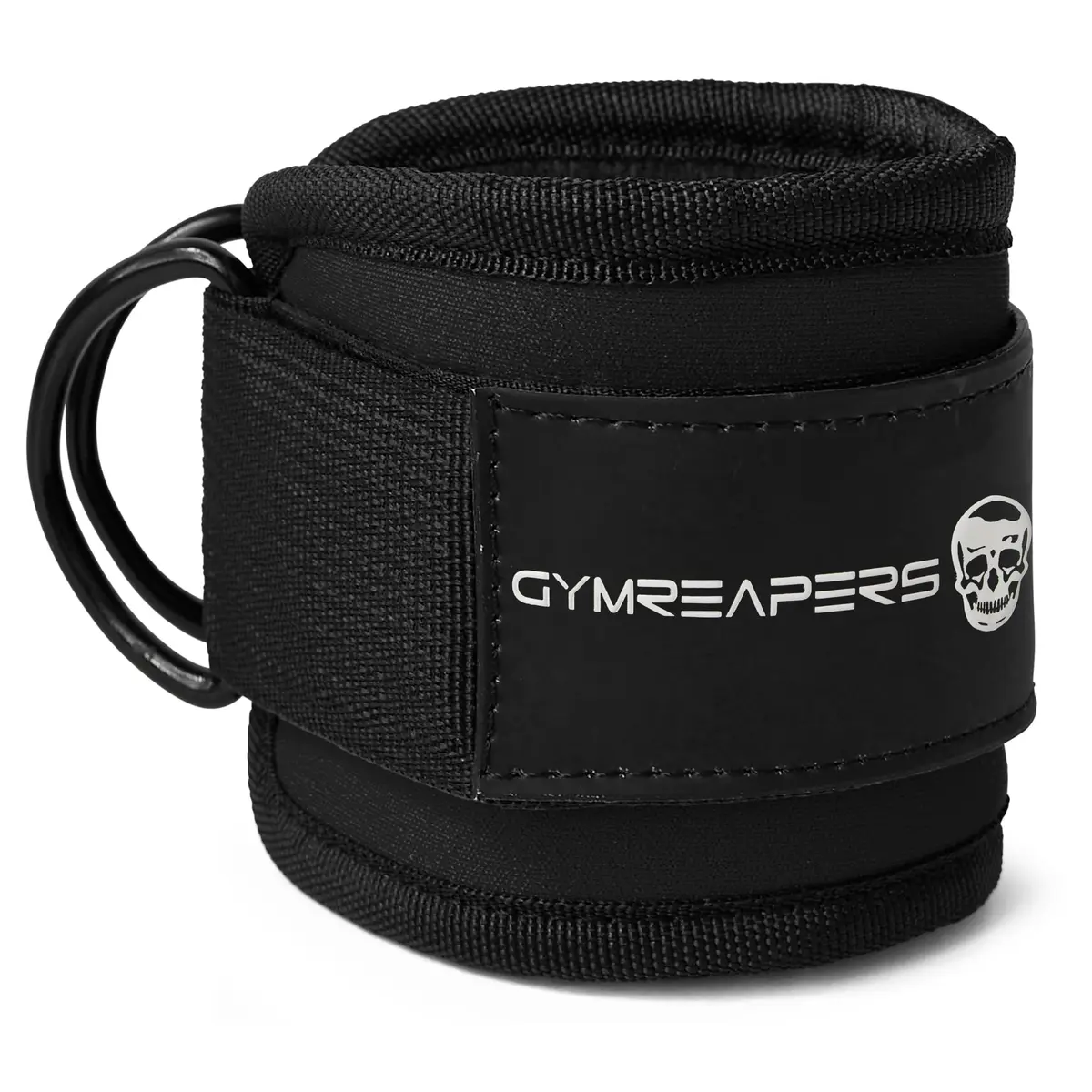 Gymreapers Ankle Strap (Single) for Cable Machine & Glute Workouts | Adjustable Leg Strap with Neoprene Padding (Black, Single) - view 9