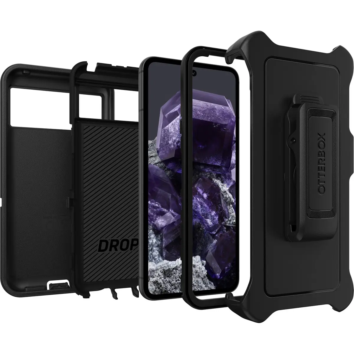 OtterBox Pixel 8 Defender Series Case - BLACK | Rugged & Durable with Port Protection - view 5