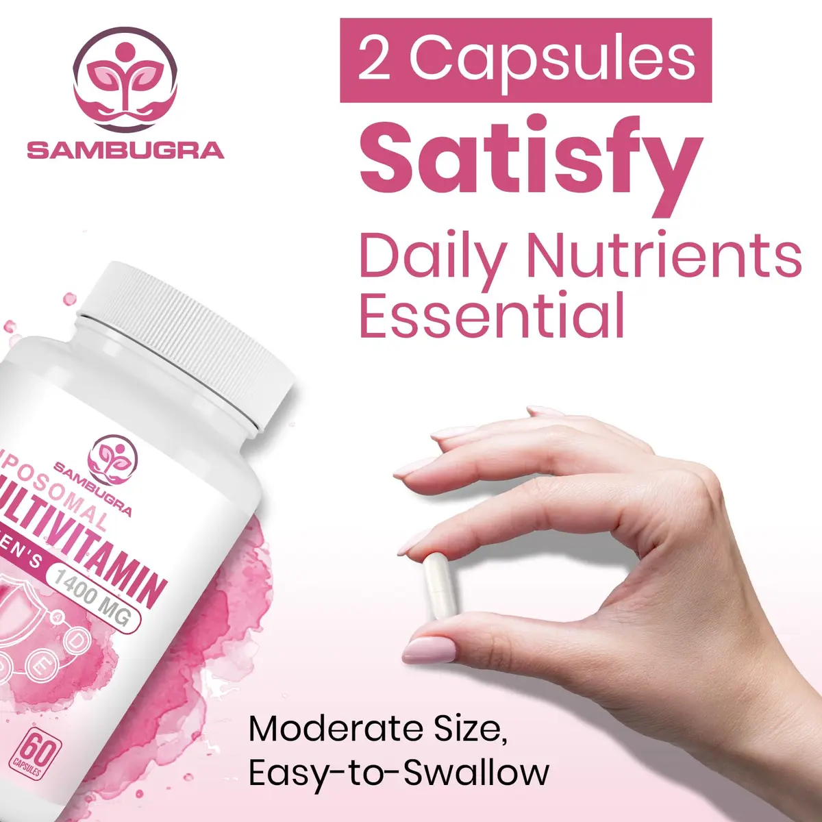 Sambugra Liposomal Multivitamin for Women 1400MG | Supports Immunity, Hair & Skin (100 words) - view 9